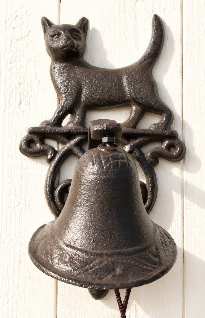 DEURBEL / KAT /POES / GIETIJZER, Tuin en Terras, Tuinwanddecoratie, Huis en tuin decoratie Marie, Nieuw, Info@huisentuindecoratiemarie.nl