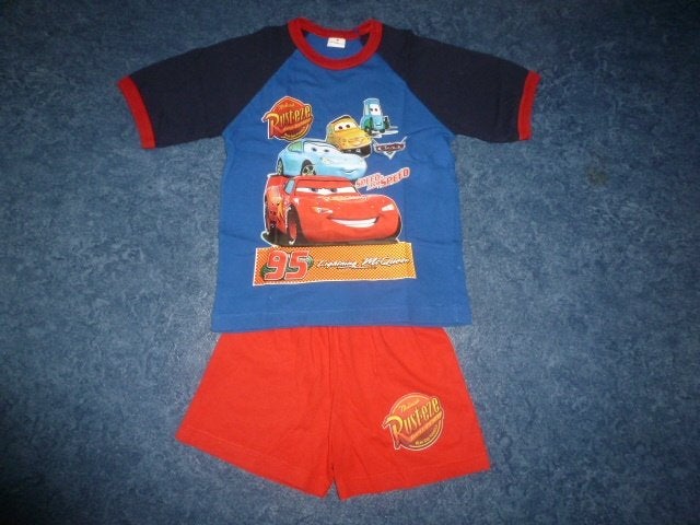 NIEUW 1 CARS pyama met korte mouwen en korte broek maat 128, Ophalen of Verzenden, Nieuw, Jongen, Nacht- of Onderkleding