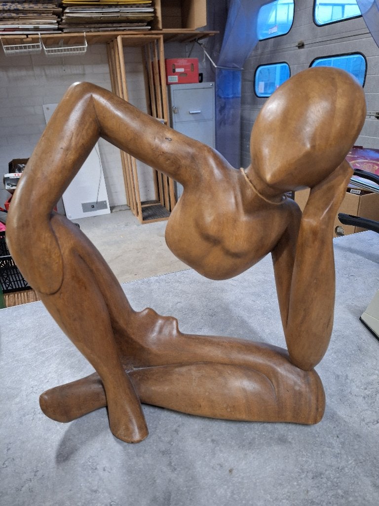 houten beeld, Ophalen of Verzenden, Zo goed als nieuw, Mens