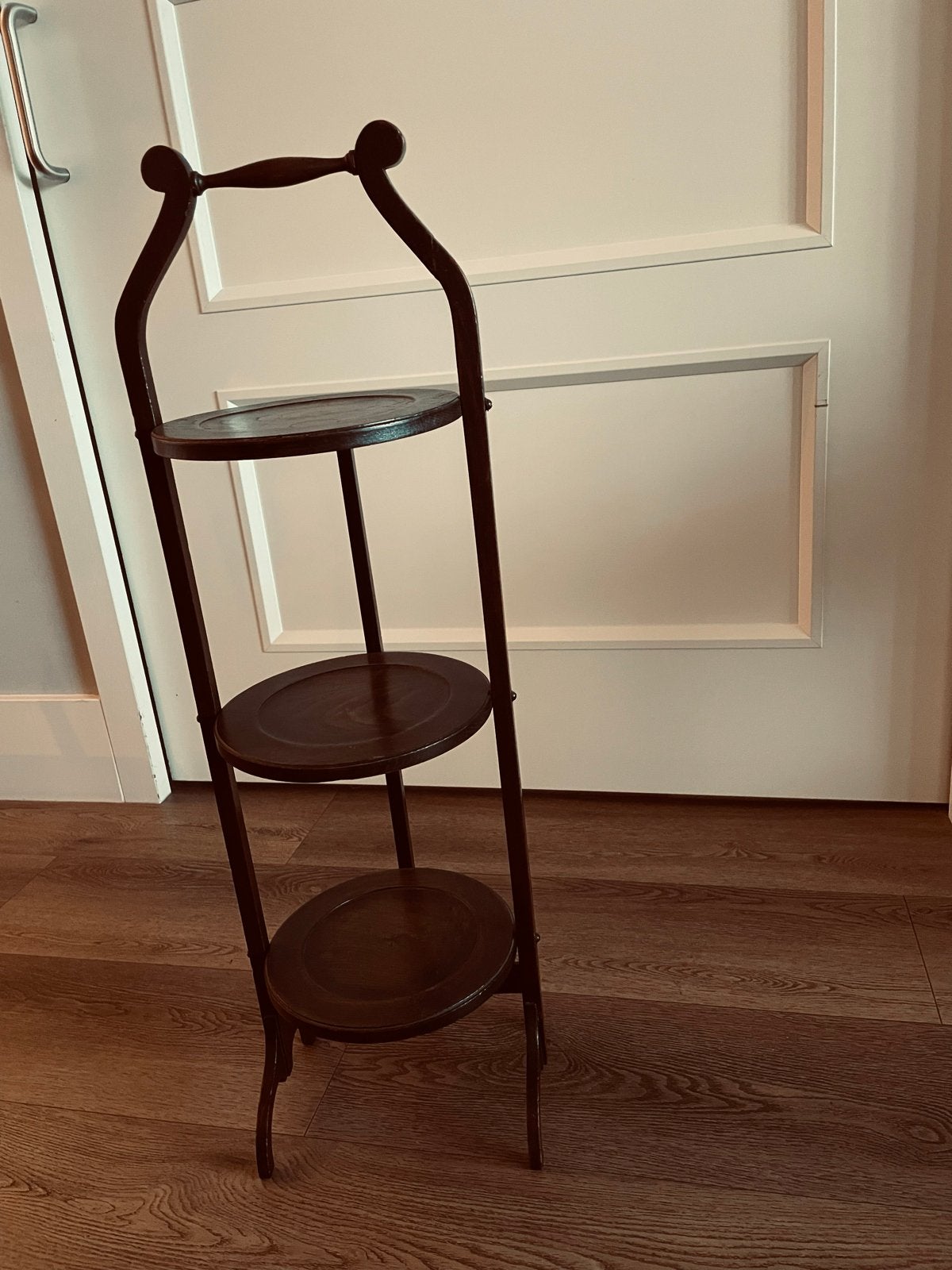Vintage houten etagère met 3 lagen, Ophalen