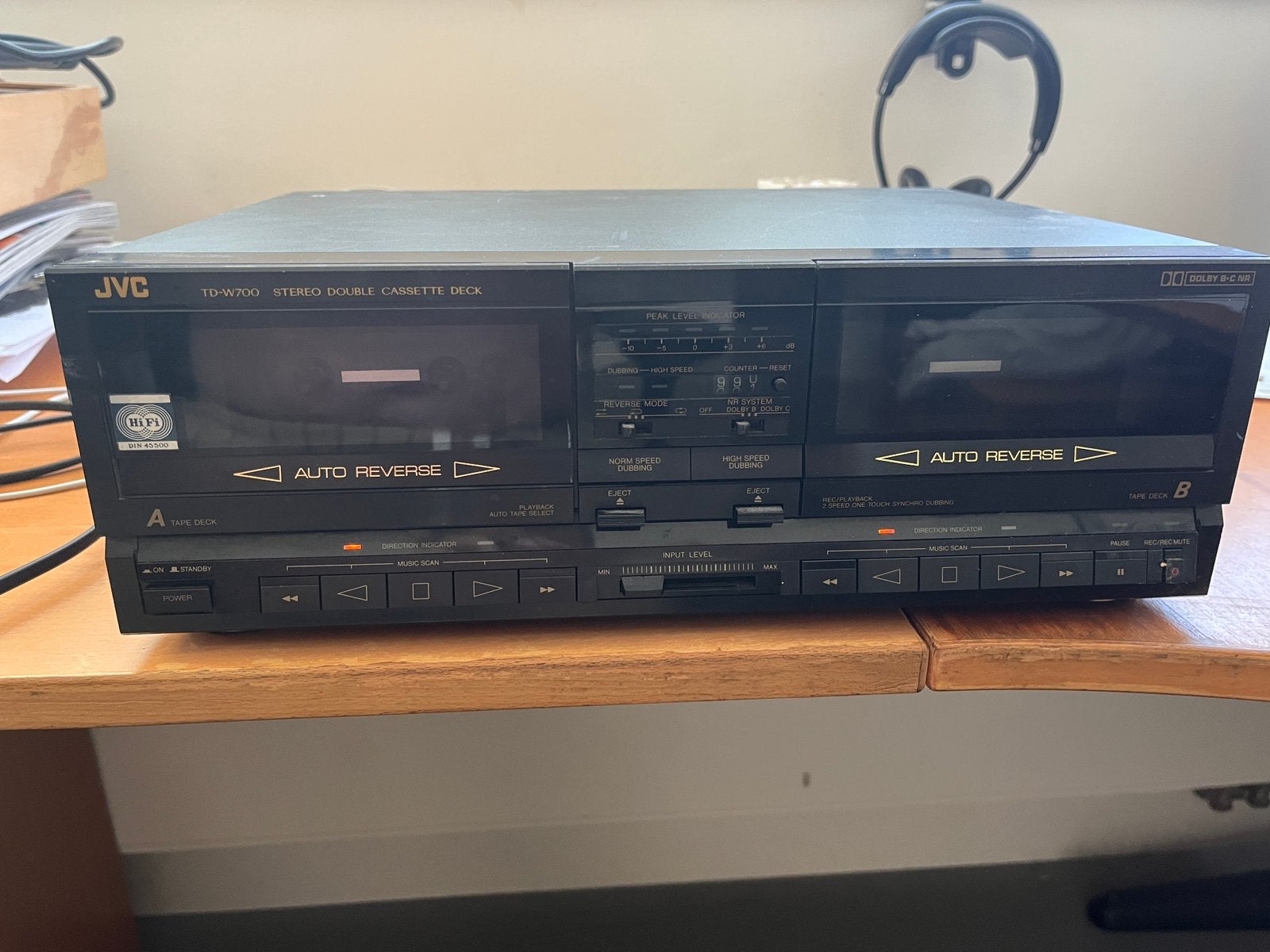JVC dubbel casettedeck, Ophalen of Verzenden, JVC, Auto-reverse