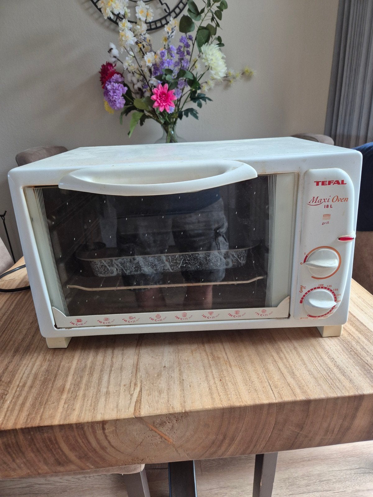 Tefal Maxi Oven 18L met Grill - Compacte en Handige Oven, Witgoed en Apparatuur, Ophalen, Minder dan 45 cm, Gebruikt, Minder dan 45 cm