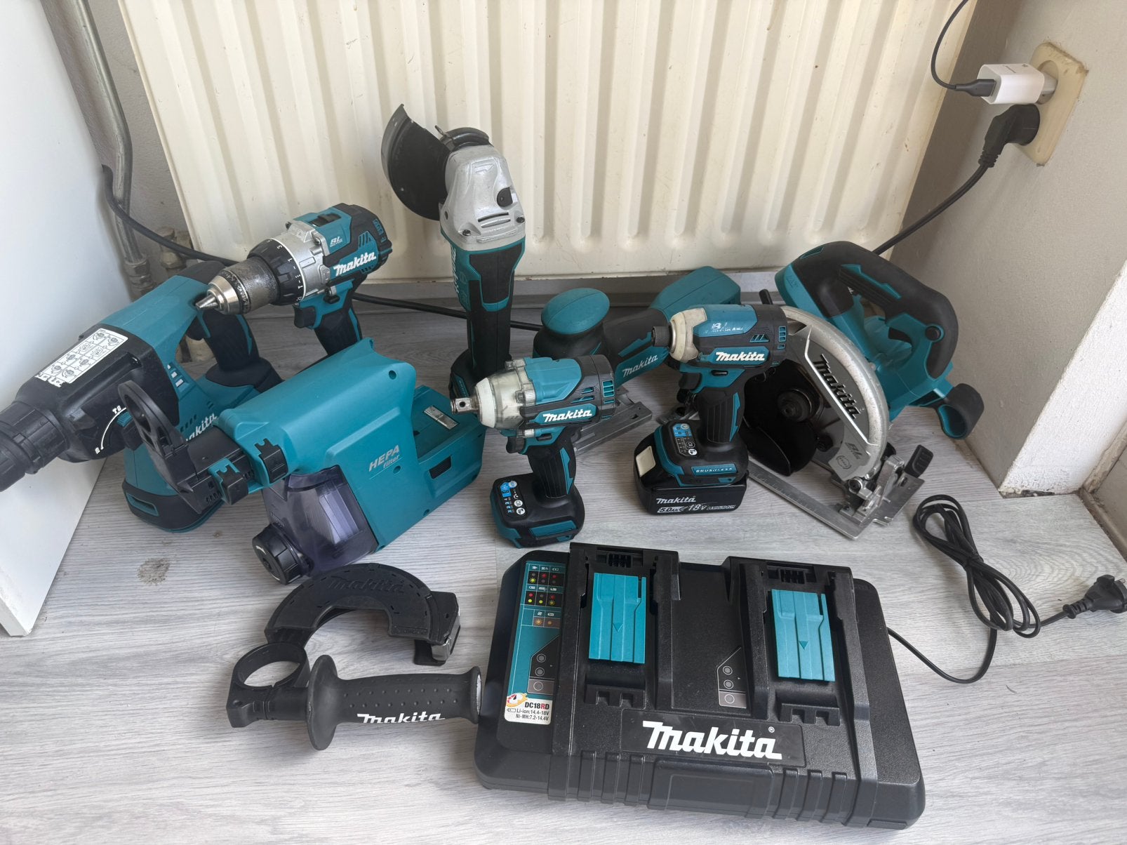 Makita 18V set in werktas, Ophalen, Gebruikt