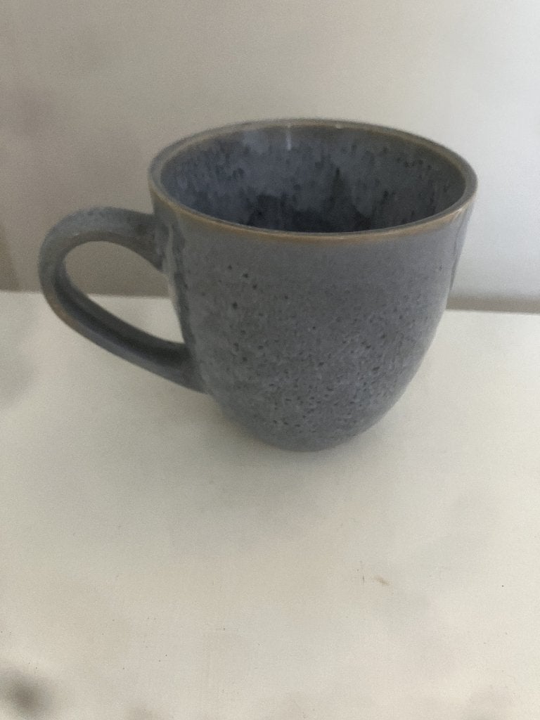 Mooie blauw grijze koffie kop, Keramiek, Ophalen of Verzenden, Zo goed als nieuw, Overige stijlen