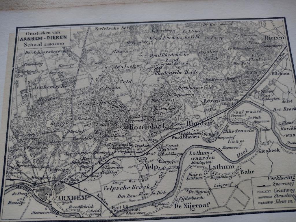 K 10 / Arnhem / Dieren/ Rheden  Foto Litho 1887, Ophalen of Verzenden