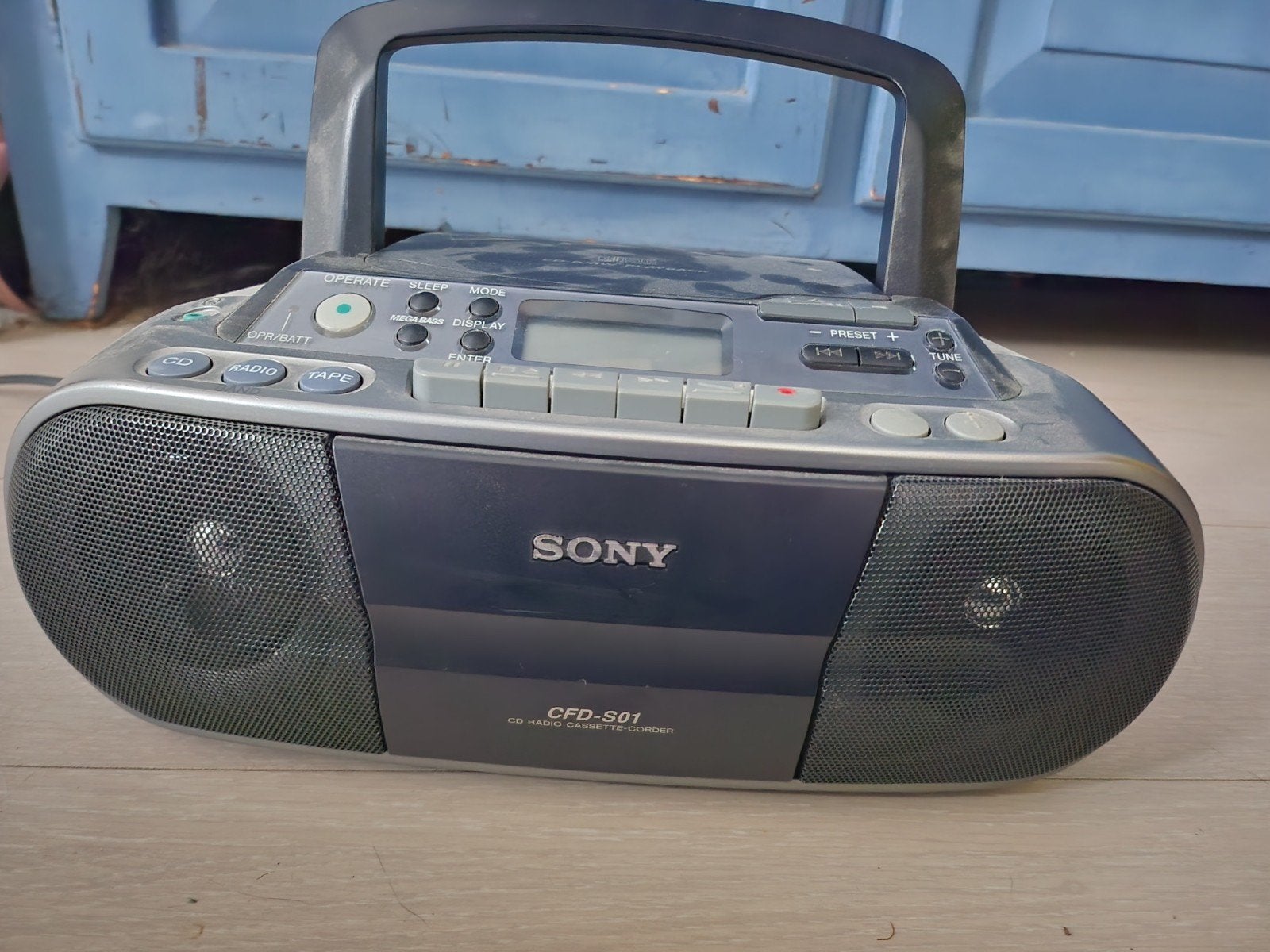 Sony CFD-S01 portable radio cd cassettespeler, Audio, Tv en Foto, Ophalen of Verzenden, Gebruikt, Radio, Met cd-speler
