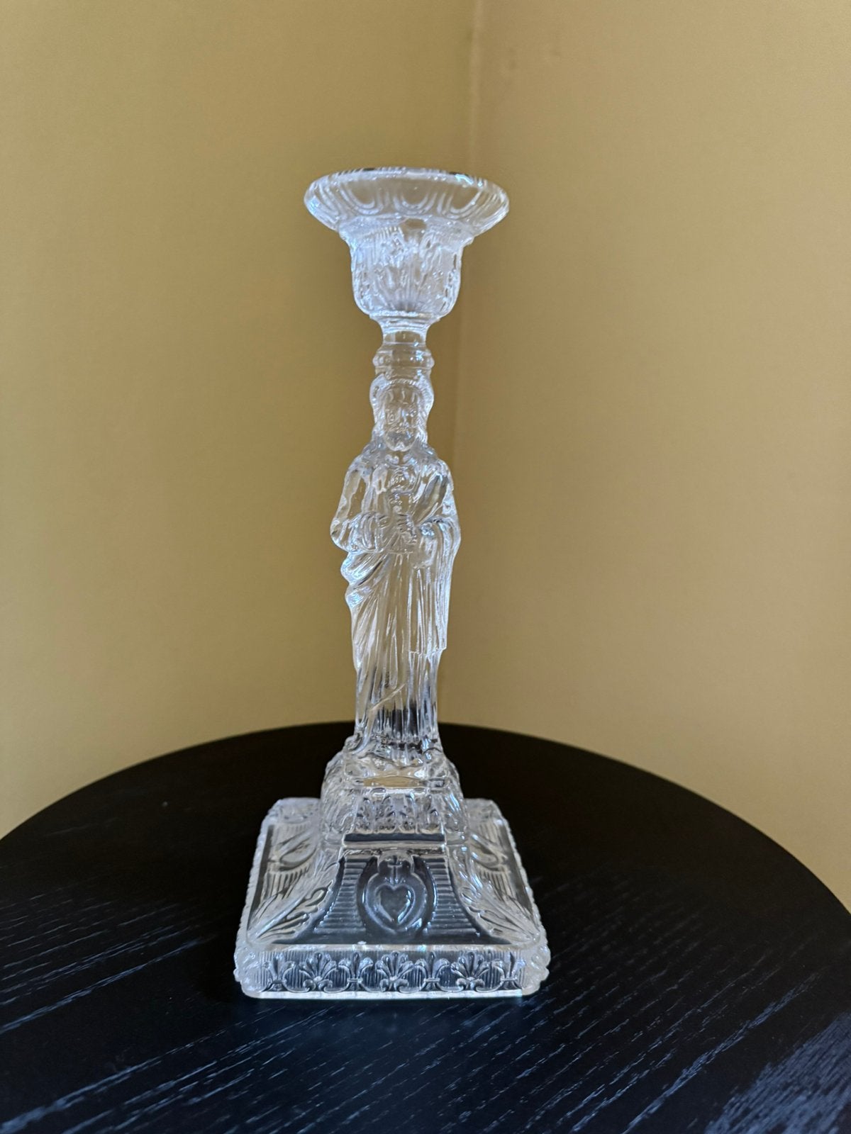 Kandelaar Val Saint Lambert glas, Ophalen of Verzenden, Glas