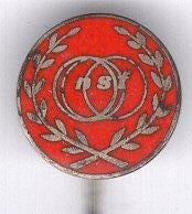 N.S.F. Ned. sport federatie rood op zilverkl speld ( Z_097 ), Verzenden, Nieuw, Sport, Speldje of Pin