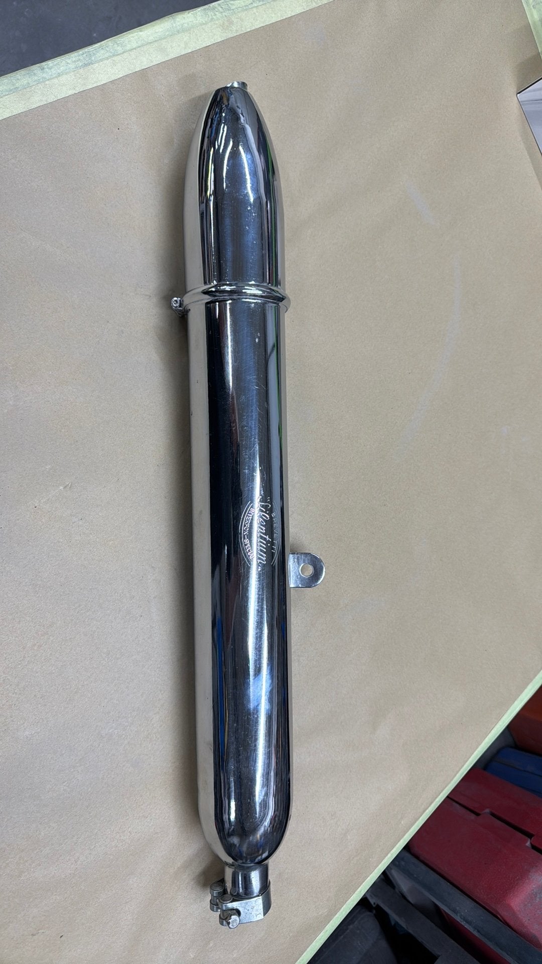 Uitlaat Silentium 80 mm met 34 mm flens. Ongebruikt., Motoren, Onderdelen | Oldtimers, Ophalen of Verzenden, Nieuw
