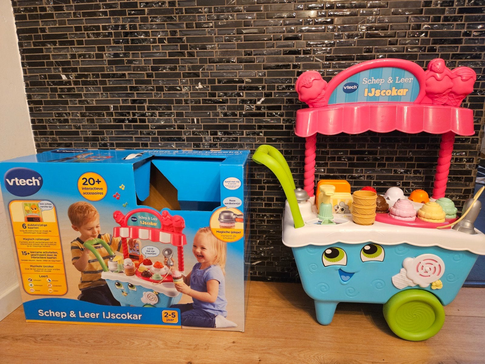 VTech Schep & Leer IJscokar - Compleet met accessoires, Ophalen, Zo goed als nieuw, Knutselen, Met geluid