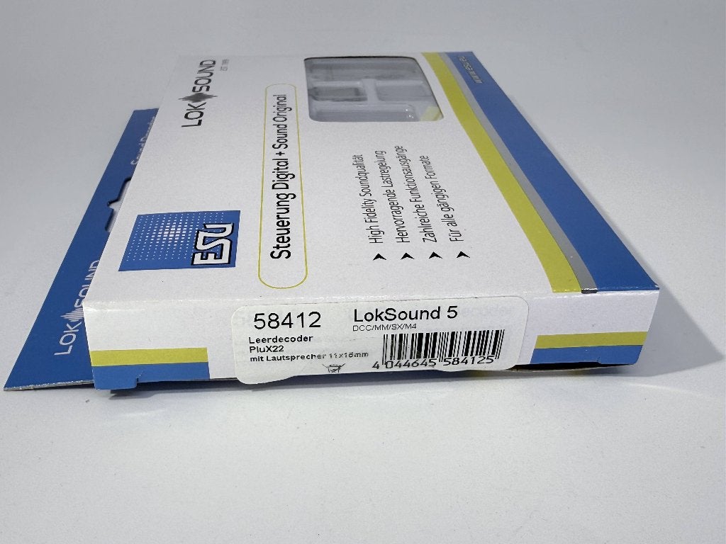 ESU 58412 - Loksound 5 "PluX12", Overige merken, ESU, Gelijkstroom of Wisselstroom, Overige typen