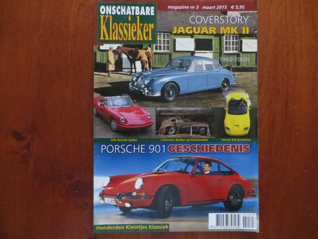 Onschatbare Klassieker 3 2015 Jaguar MkII, Porsche 901, Ophalen of Verzenden, Nieuw, Porsche