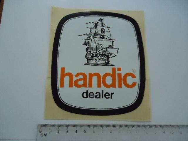 sticker oud HANDIC DEALER Bakkie 27mc zender 27 mc groot, Verzenden, Zo goed als nieuw, Bedrijf of Vereniging