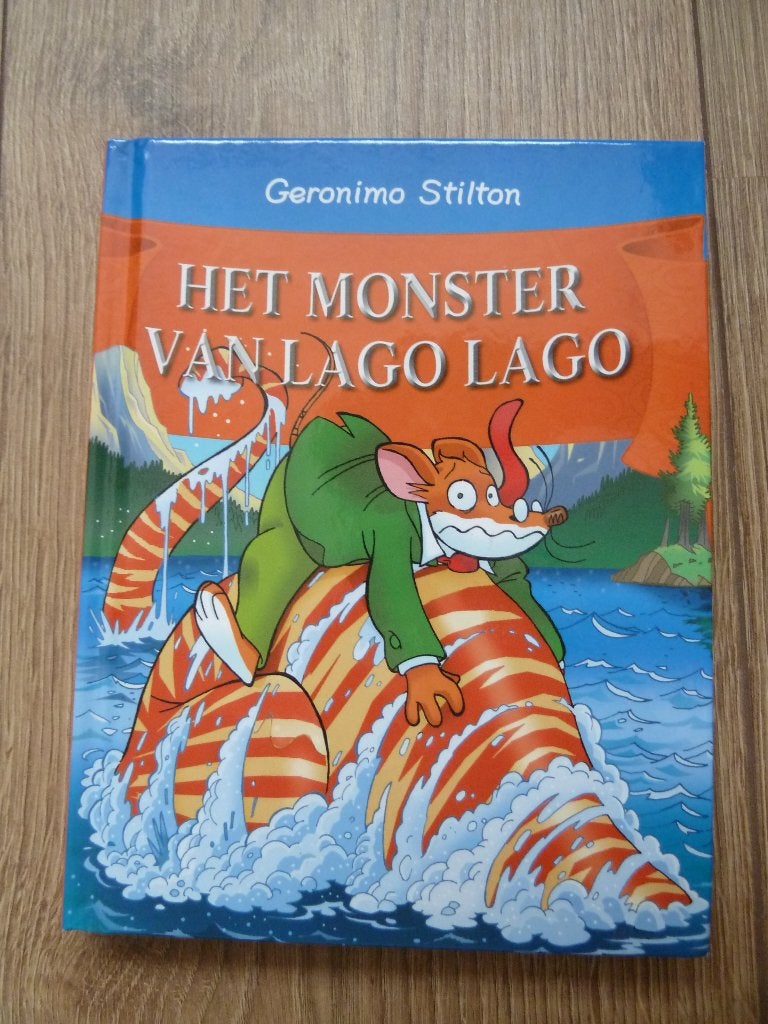boek - GERONIMO STILTON - het monster van lago lago, Ophalen, Gelezen