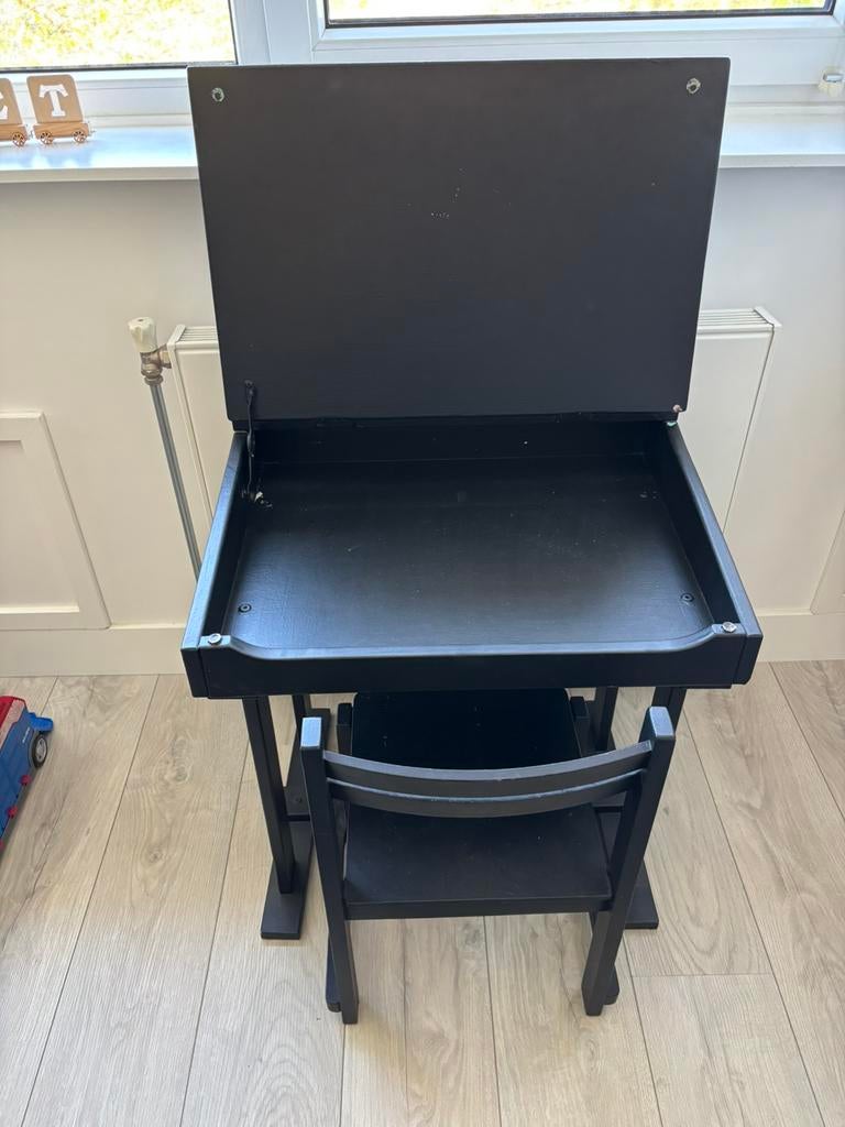 Kinder bureau + 2x stoel, Ophalen, Gebruikt, Tafel(s) en Stoel(en)