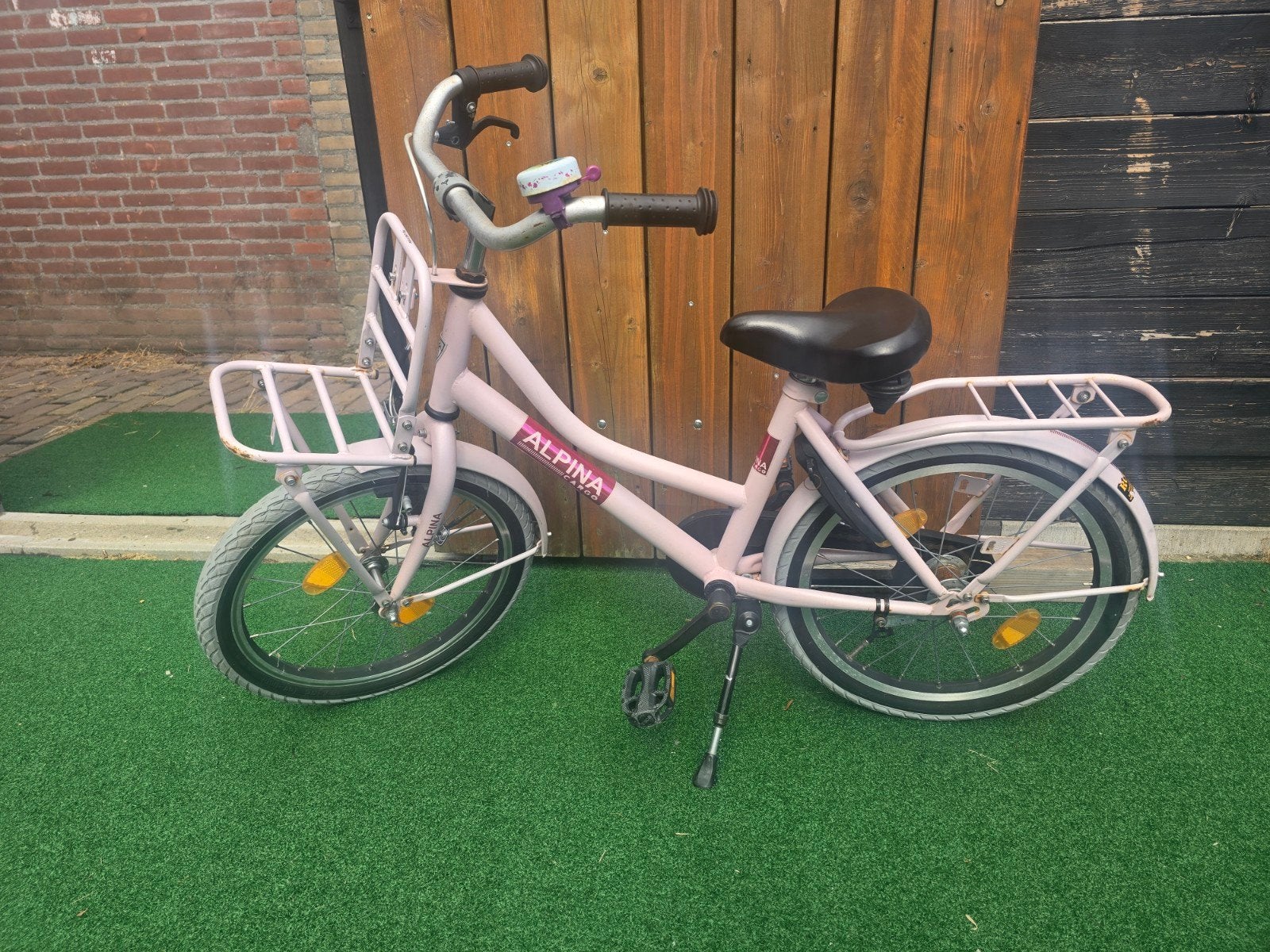 Alpina Cargo 18 inch Kinderfiets meisjesfiets, Fietsen en Brommers, Ophalen, Terugtraprem, Gebruikt, 18 inch
