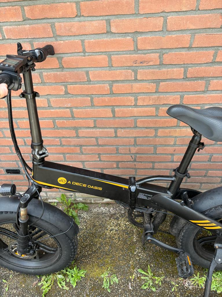 A Dece Oasis opvouwbare E-bike - Slechts 2973 km!, Fietsen en Brommers, Elektrische fietsen, Gebruikt, Minder dan 47 cm, 30 tot 50 km per accu