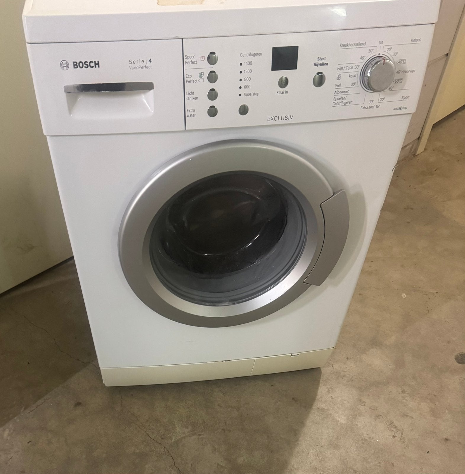 Bosch wasmachine, Ophalen, Gebruikt, 1200 tot 1600 toeren, 85 tot 90 cm