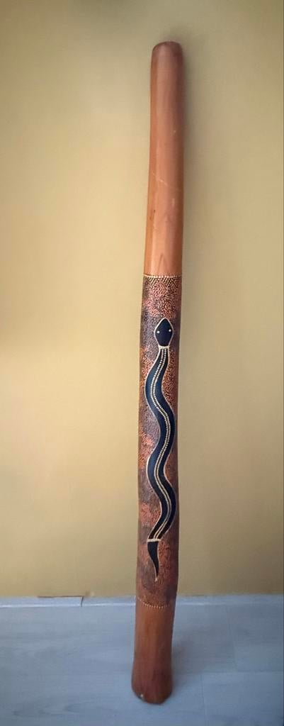Digeridoo met slangdecoratie, Ophalen, Zo goed als nieuw