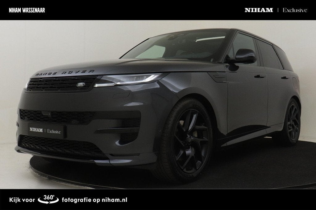 LAND ROVER RANGE ROVER SPORT P460e PHEV AWD DYNAMIC SE -PANO, Auto's, Land Rover, Automaat, 12 maanden, Stof, Zwart