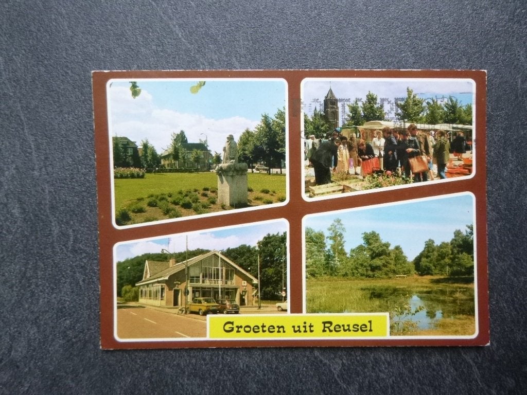 Reusel, Markt/auto 1979, Verzenden, 1960 tot 1980, Gelopen, Zeeland