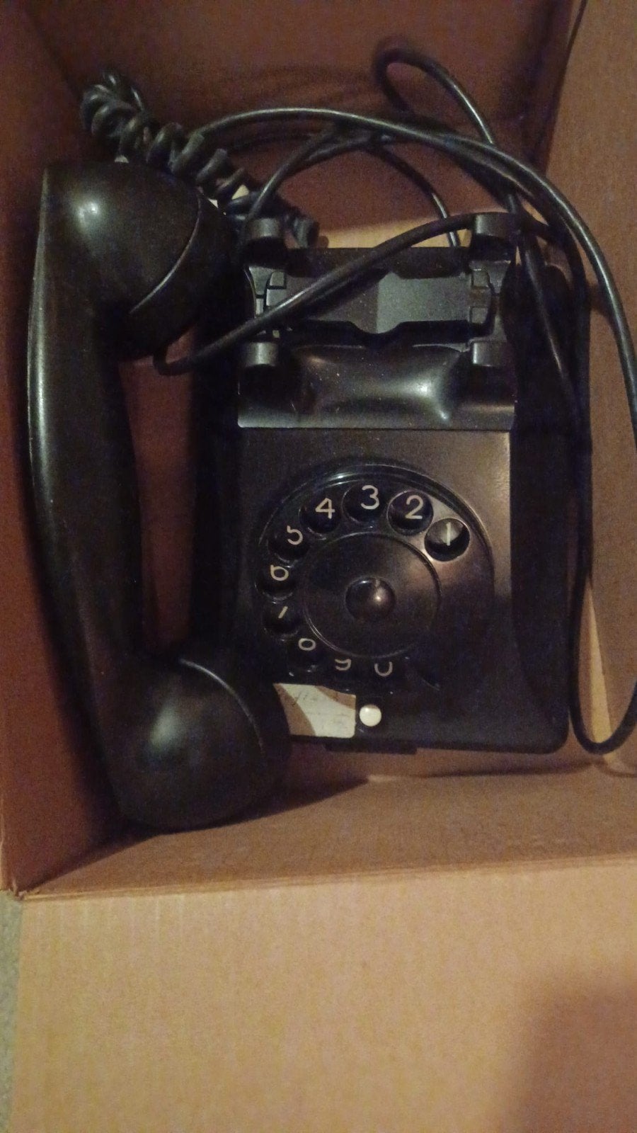 bakelieten telefoon, Telecommunicatie, Vaste telefoons | Niet Draadloos, Ophalen, Gebruikt, Met draaischijf