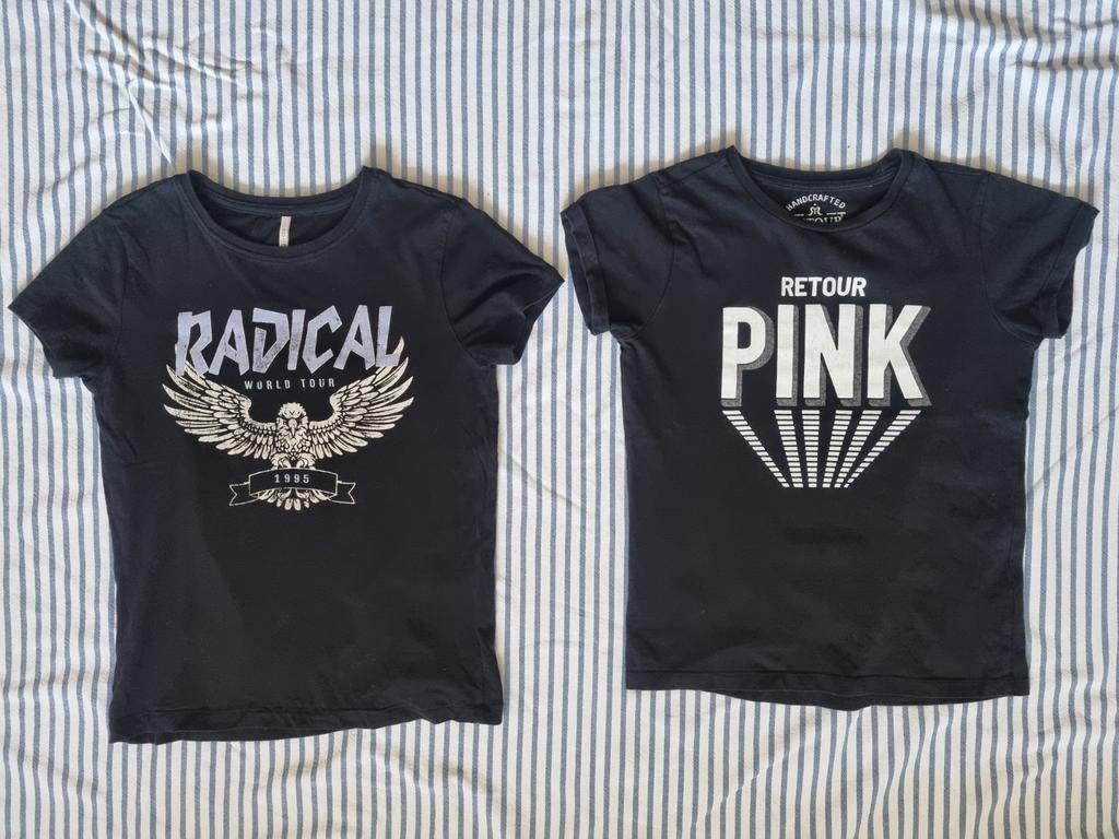 1x Retour shirt + 1x Only kids shirt maat 146/152 zgan, Ophalen of Verzenden, Zo goed als nieuw, Meisje, Shirt of Longsleeve