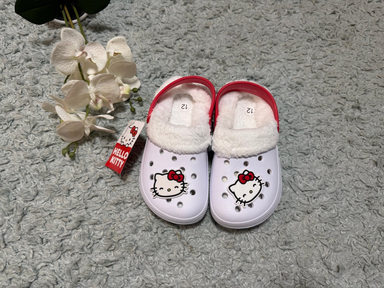 NIEUW, witte winter clogs van Hello Kitty, maat 30-31 (UK12), Meisje, Overige typen, Nieuw, Ophalen of Verzenden