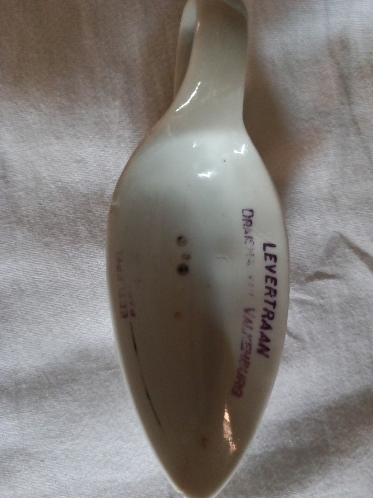 levertraan lepeltje draema van Valkenburg medisch curiosa, Antiek en Kunst, Ophalen of Verzenden
