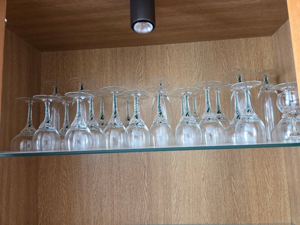 25-delig kristallen glasservies, Ophalen