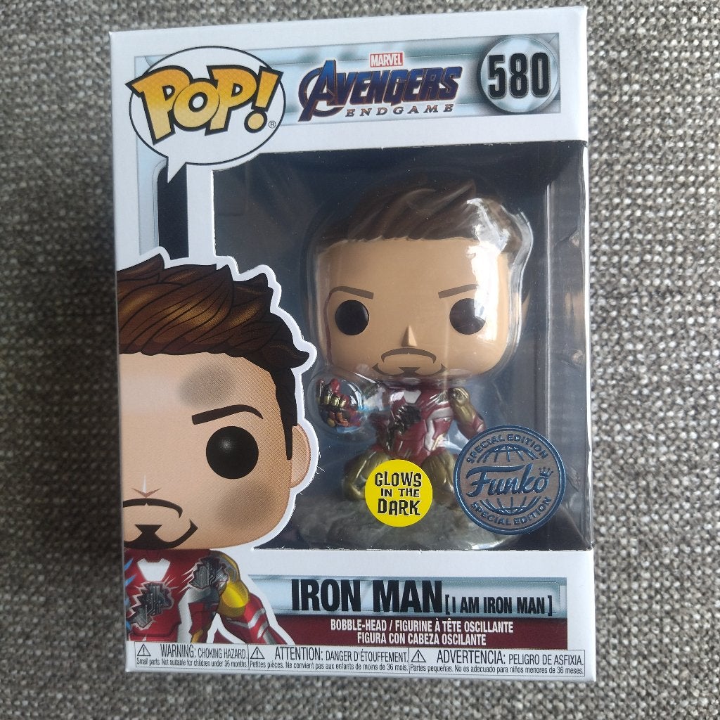Funko Pop! Marvel #580 "I Am Iron Man" (Glow in the Dark), Ophalen of Verzenden, Nieuw