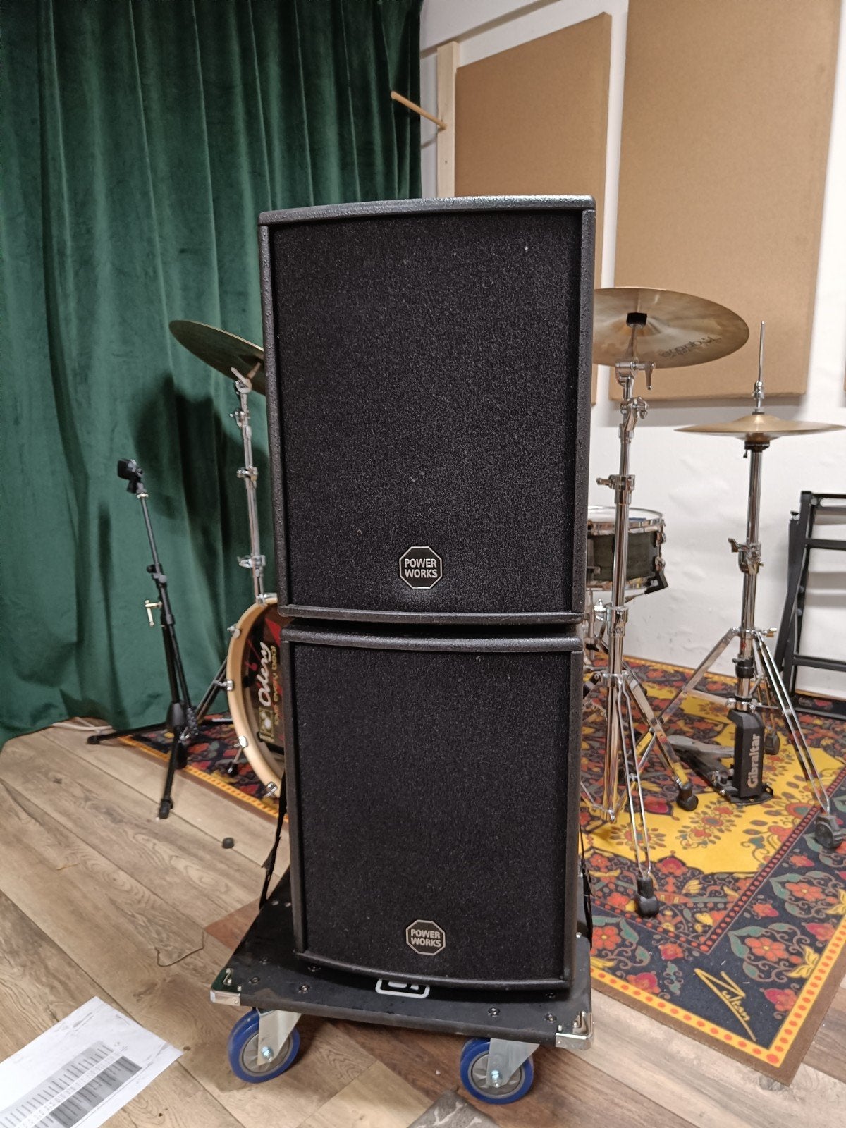 Power Works Luidsprekers - Set van 2 monitors, Ophalen, Gebruikt, Minder dan 60 watt, Overige merken