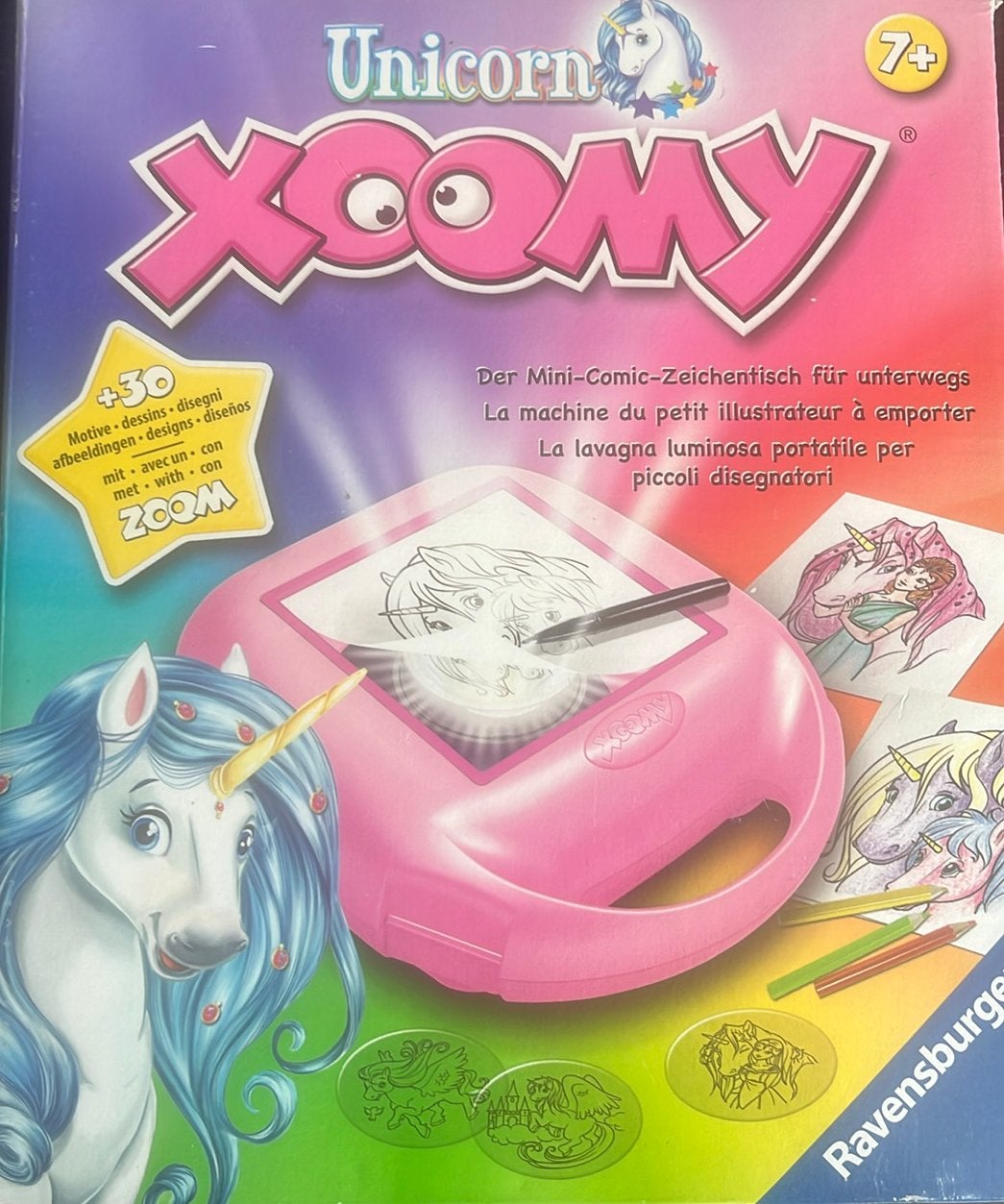 Xoomy Unicorn, Ophalen, Gebruikt