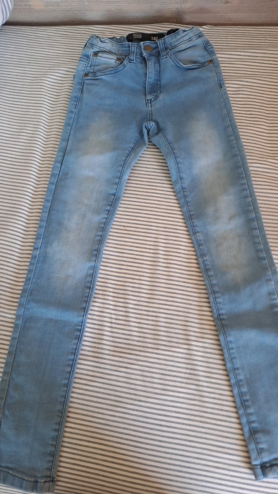 Stoere spijkerbroek maat 140 van Dutch Dream Denim, Kinderen en Baby's, Broek, Gebruikt, Dutch Dream Denim, Jongen of Meisje