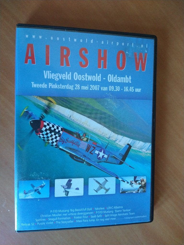 DVD Airshow Vliegveld Oostwold - Oldambt (2007), Alle leeftijden, Ophalen of Verzenden, Zo goed als nieuw