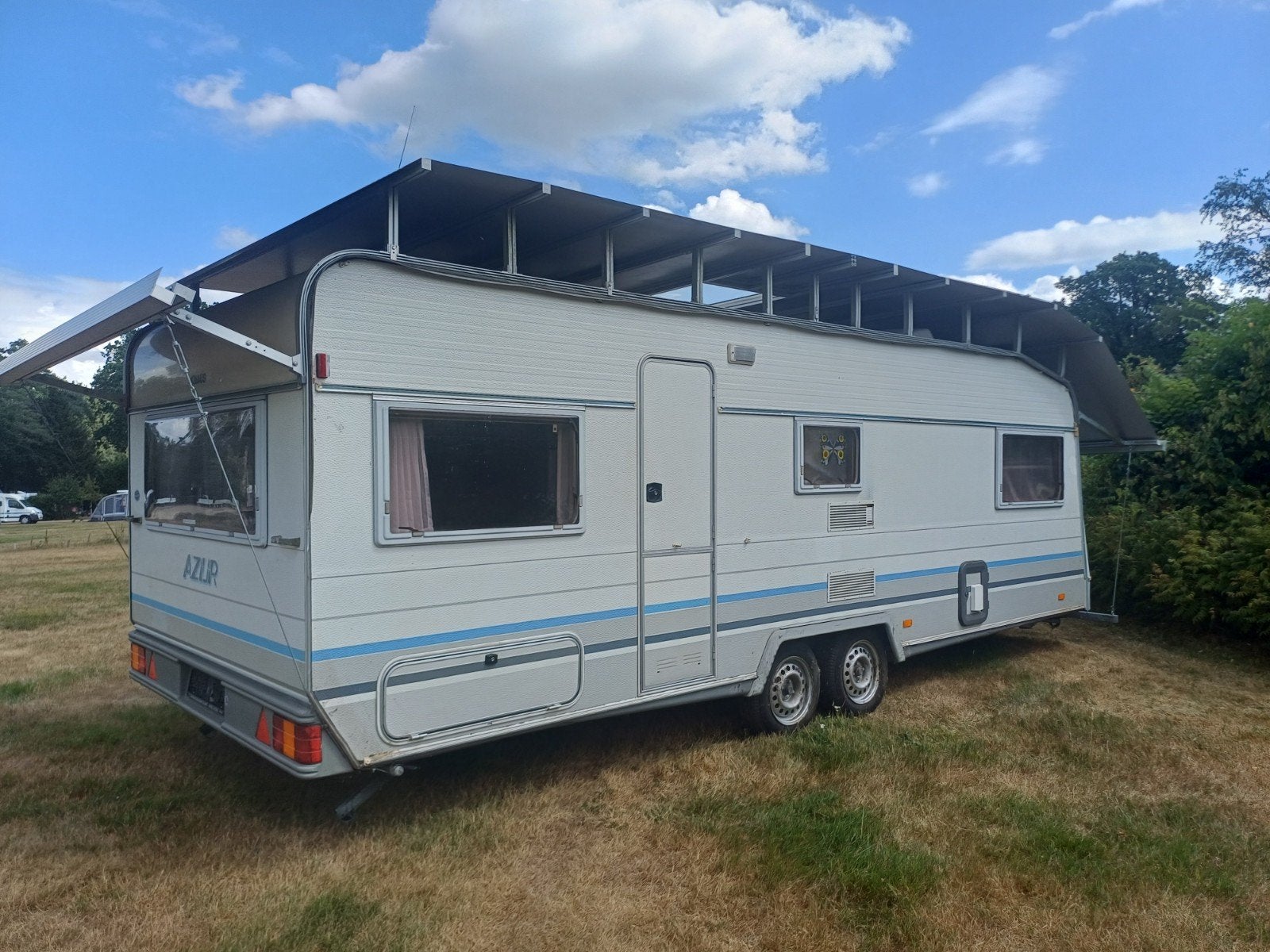 Knaus Azur tandemasser '92, ruim 6m, Duitse papieren, Rondzit, Dwarsbed, Particulier, 6 tot 7 meter
