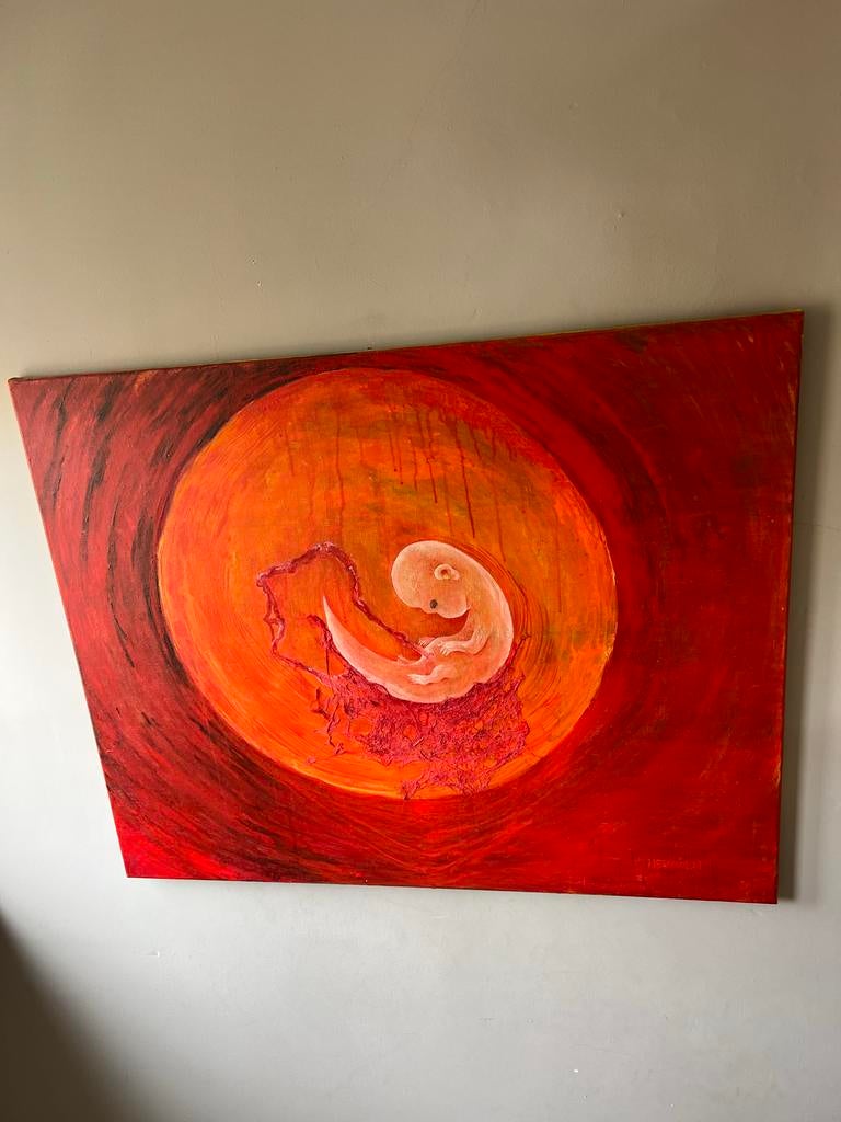 Groot handgeschilderd schilderij, Ophalen
