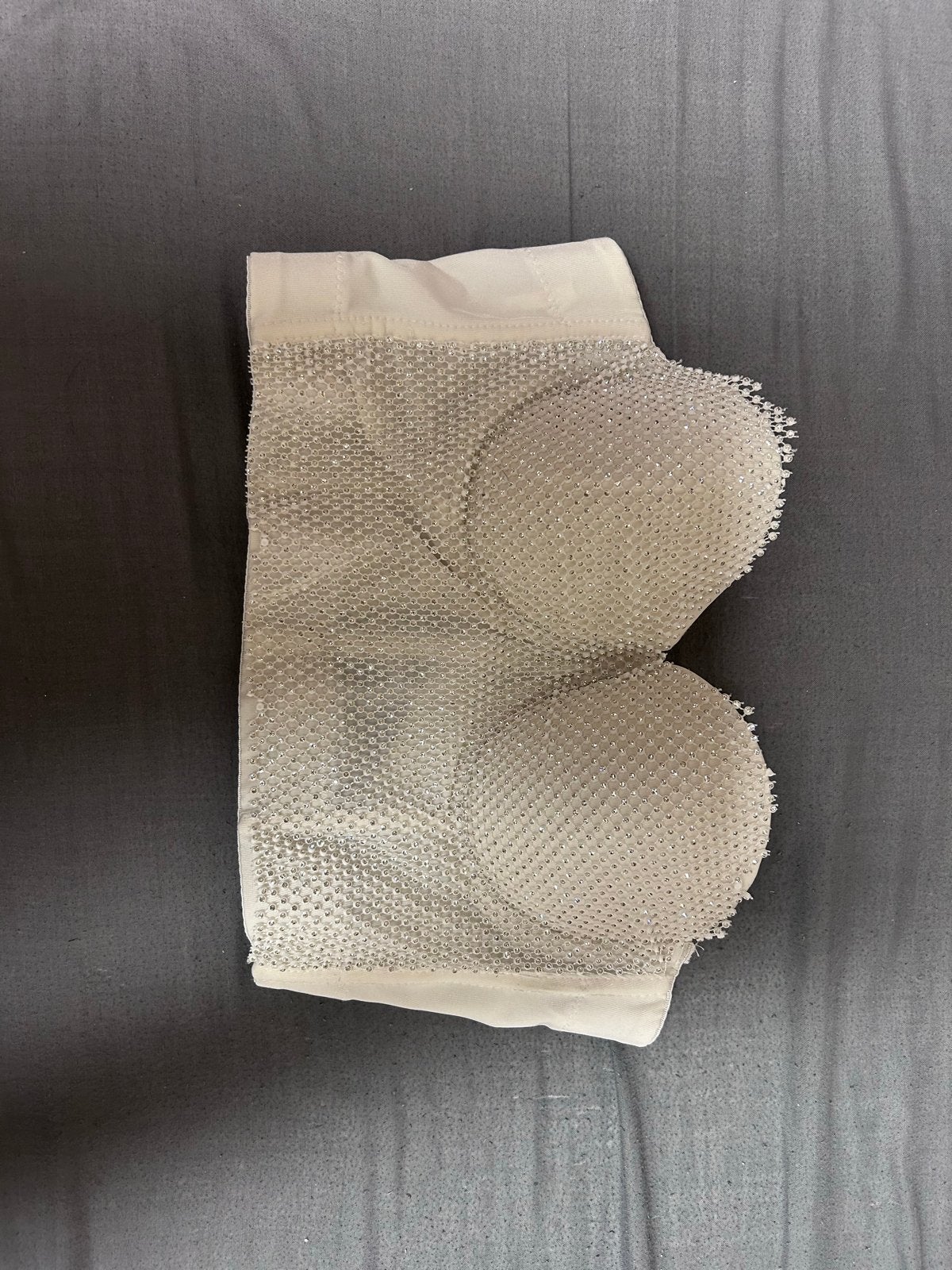 Witte strapless top met strass steentjes, Kleding | Dames, Ophalen of Verzenden, Wit, BH