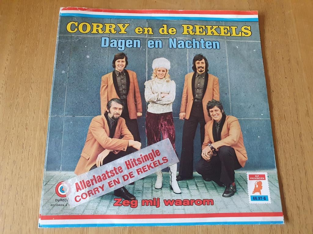 Corry en de Rekels - Dagen en Nachten / Zeg mij waarom, Ophalen of Verzenden, Zo goed als nieuw, Overige formaten, Levenslied of Smartlap