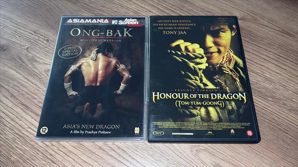 Ong-Bak en Honour / Honor of the Dragon met Tony Jaa., Cd's en Dvd's, Dvd's | Actie, Vanaf 16 jaar, Ophalen of Verzenden, Zo goed als nieuw