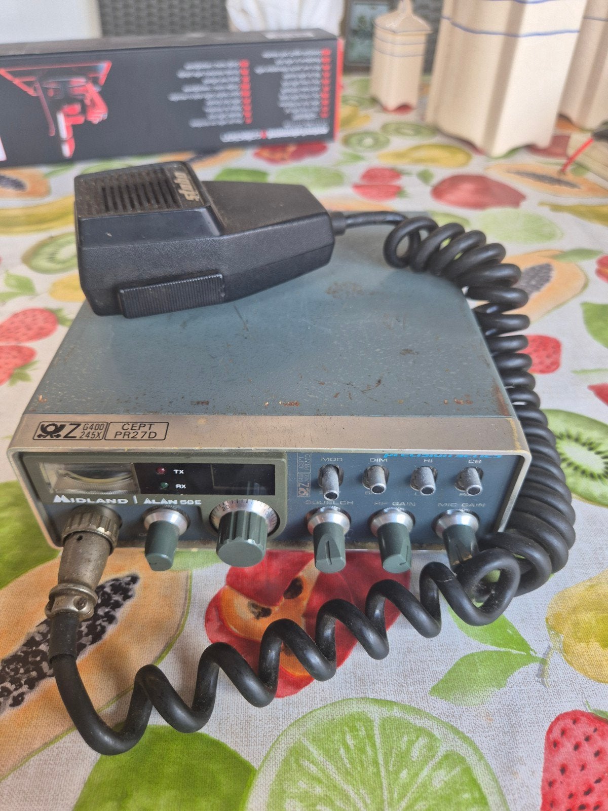 Midland Alan 58E CB-radio zender/ontvanger, Ophalen of Verzenden, Gebruikt, Zender en Ontvanger