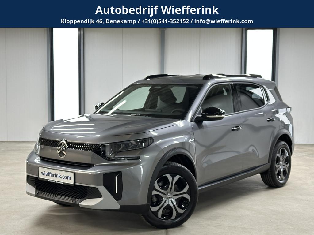 Citroën C3 Aircross 1.2 Hybrid 145pk Plus | Apple Carplay/A, Auto's, Stof, Gebruikt, Zwart, 1199 cc