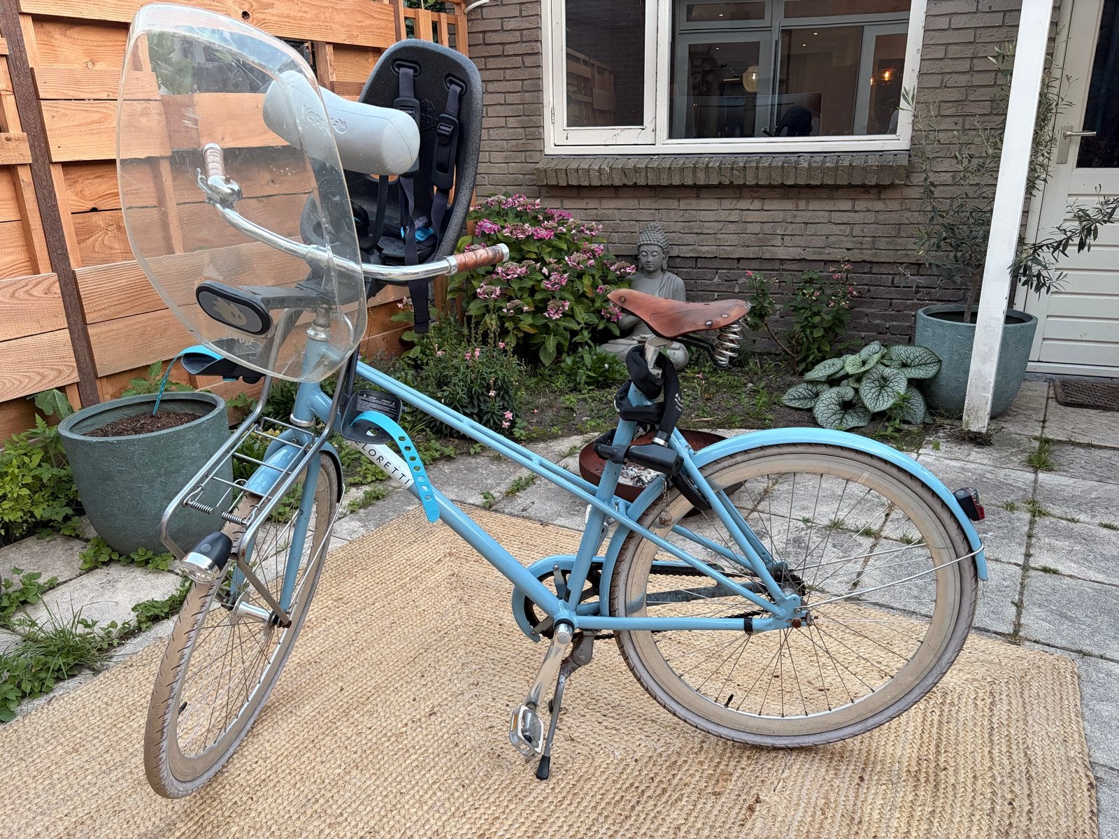 Veloretti damesfiets met Yepp voorzitje - Goede staat, Ophalen, Gebruikt, Overige merken