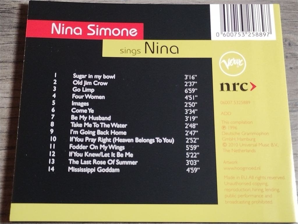 Nina Simone sings Nina, Ophalen of Verzenden, Zo goed als nieuw