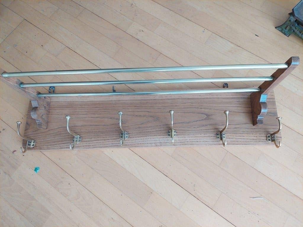 Art Deco, wandkapstok, Gebruikt, Minder dan 100 cm, Hout, Ophalen