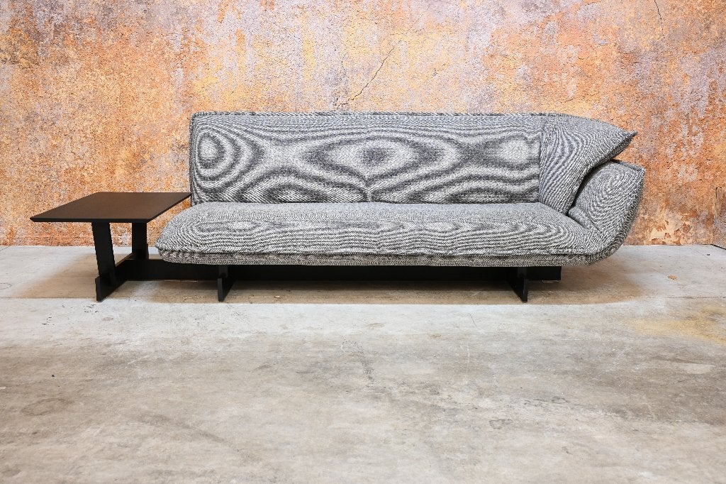 ZGAN! grijze stoffen Cassina 550 Beam design bank, Cassina, 75 tot 100 cm, Ophalen of Verzenden, Zo goed als nieuw