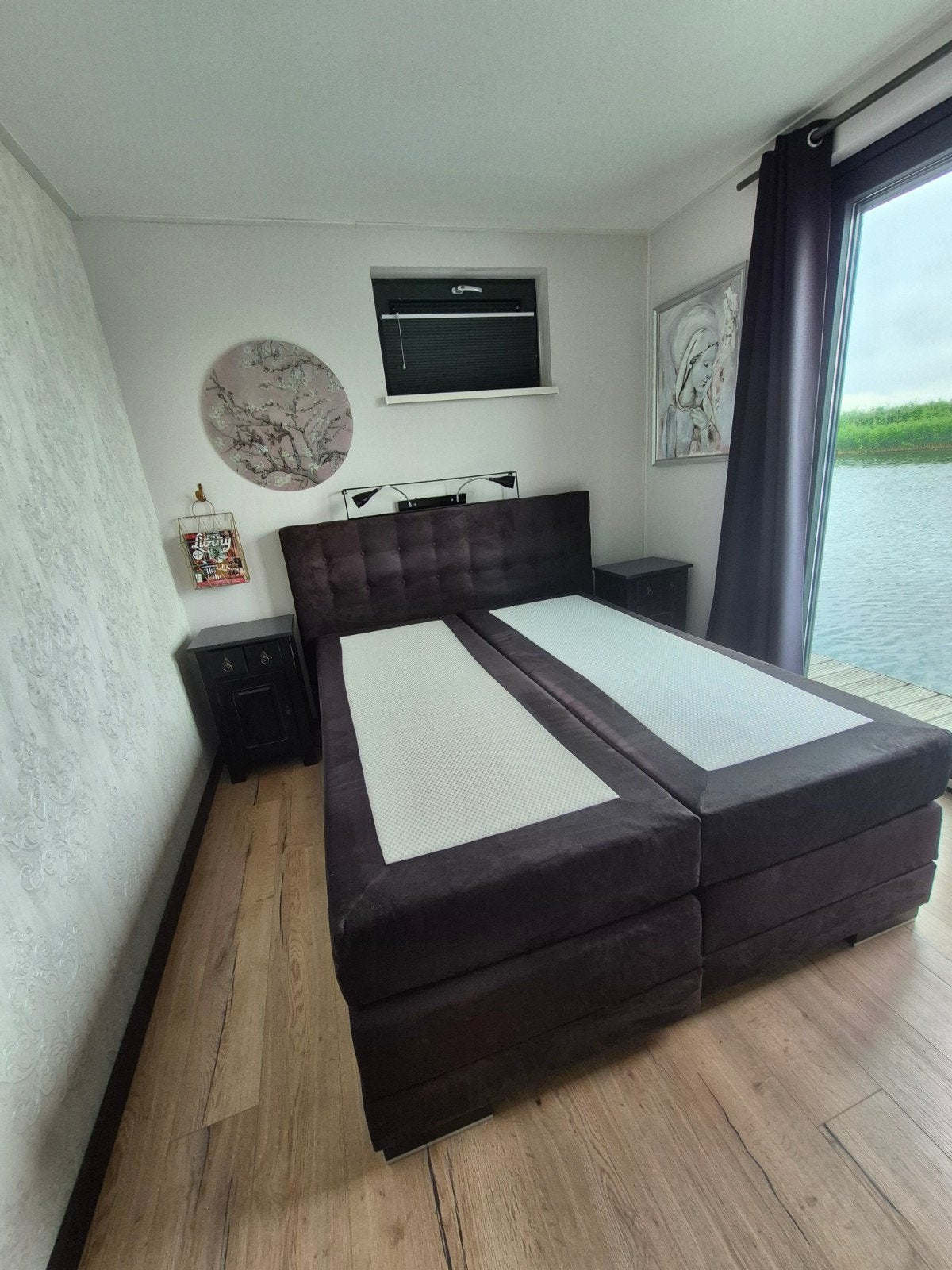 Elektrische boxspring 160x200, Ophalen, Gebruikt, Tweepersoons, 160 cm