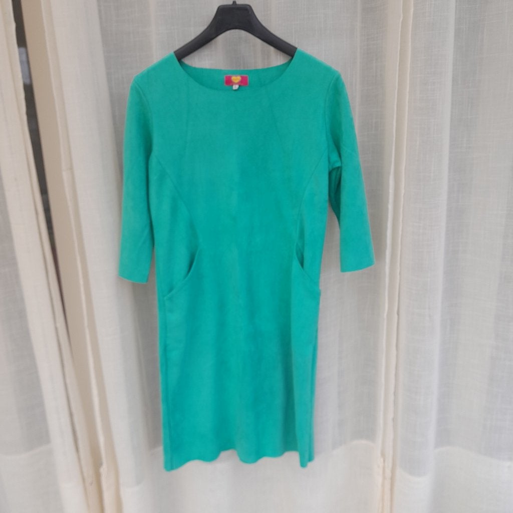 tantilly velvet sporty dress petrol nieuw L, Kleding | Dames, Overige kleuren, Maat 42/44 (L), Nieuw, Ophalen of Verzenden