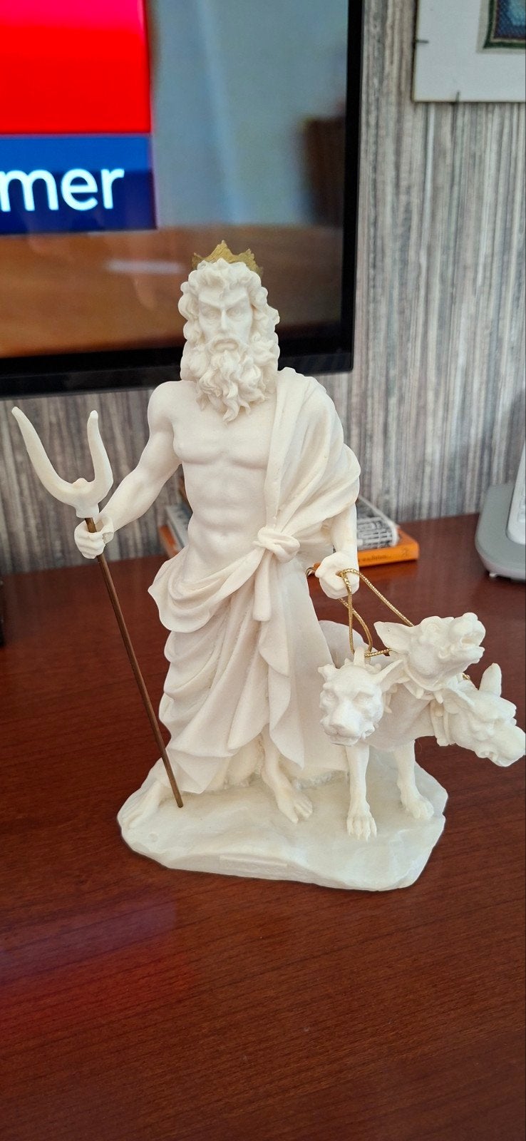 Hades met Cerberus beeldje - Griekse mythologie, Ophalen of Verzenden