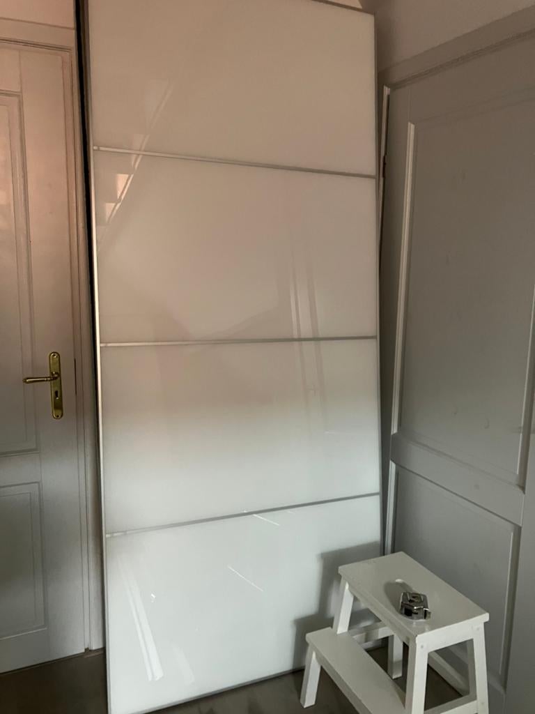 Ikea - pax schuifdeuren 2.00x2.36, Ophalen, 200 cm of meer, Glas, 200 cm of meer